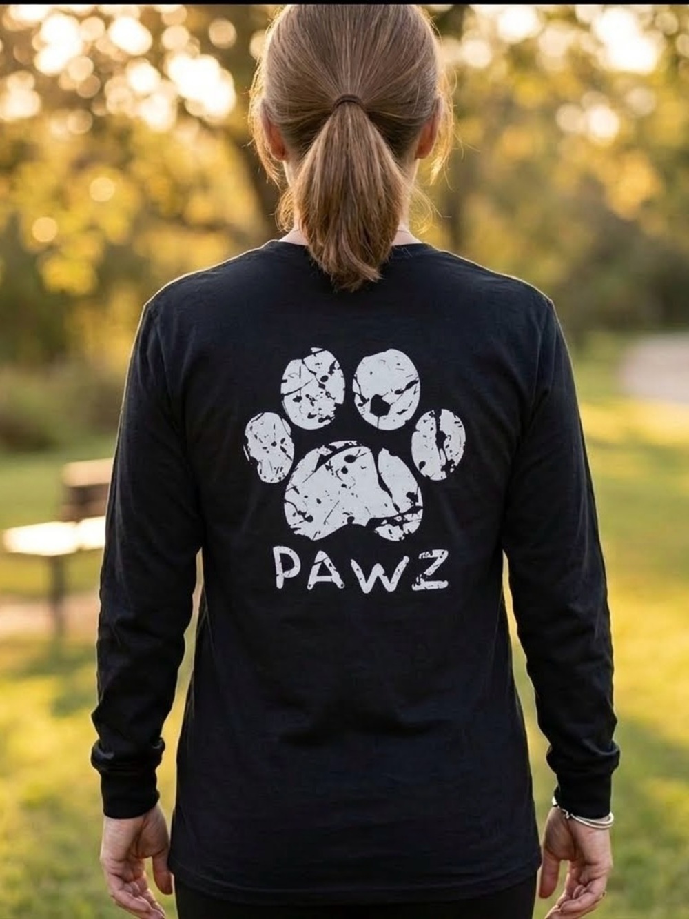 PAWZ black long sleeve shirt